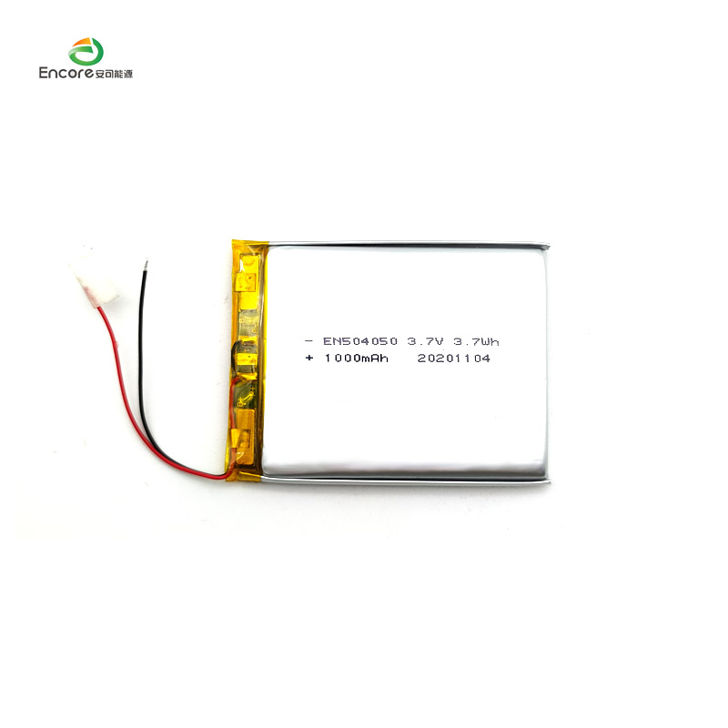 504050 3.7v 1000mah lipo JST конектор литиево-полимерна батерия за преносимо устройство за обмен с UL