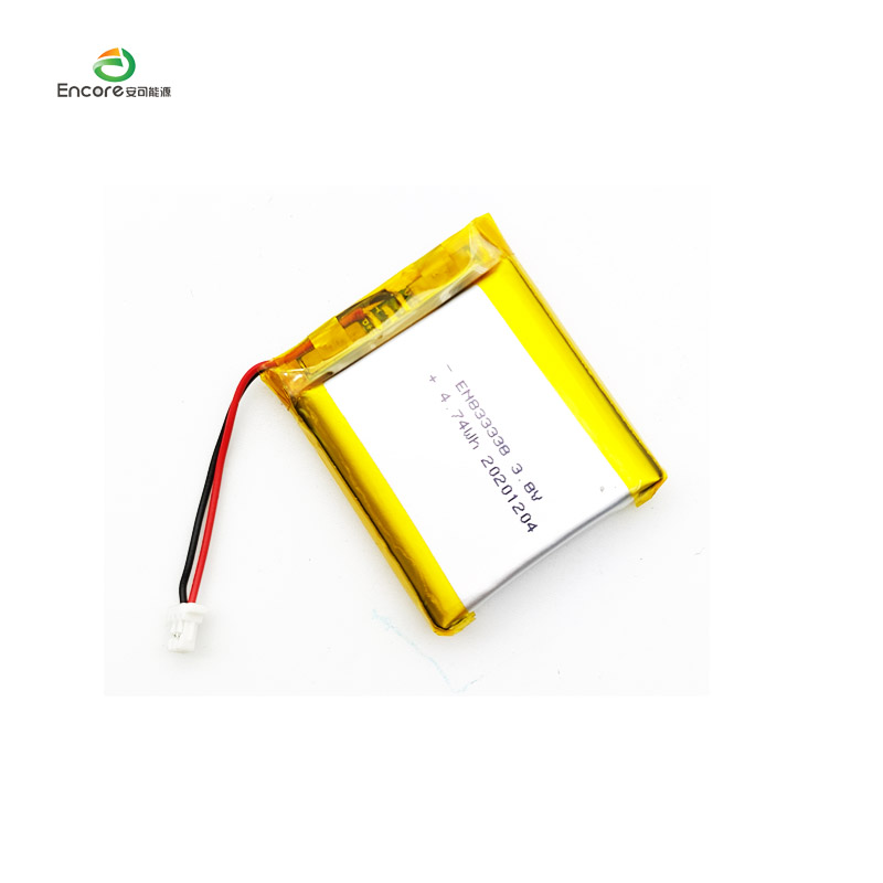 833338 1280mAh 3.8v акумулаторна липо клетка